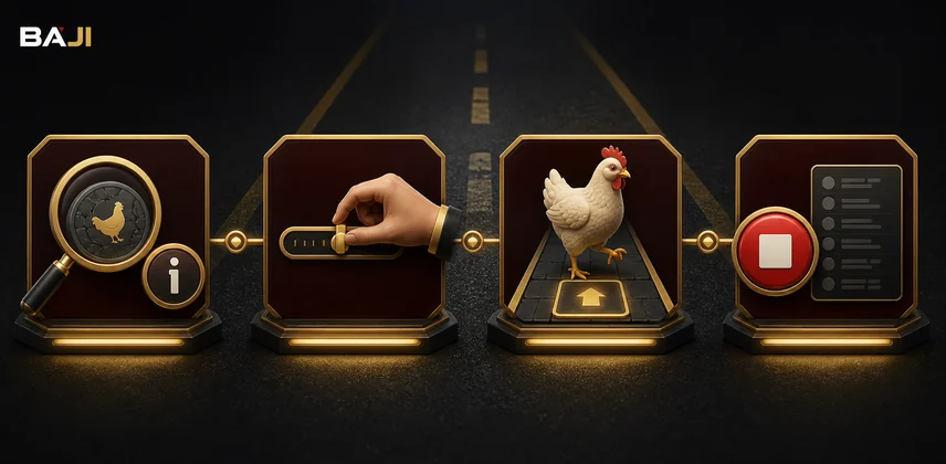 Baji-তে Chicken Road খেলার আগে চার ধাপ যাচাই